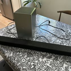 Vizio sound bar and sub