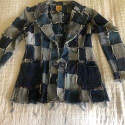Original 1970s Vintage Flo Toronto Denim Patchwork Jacket 