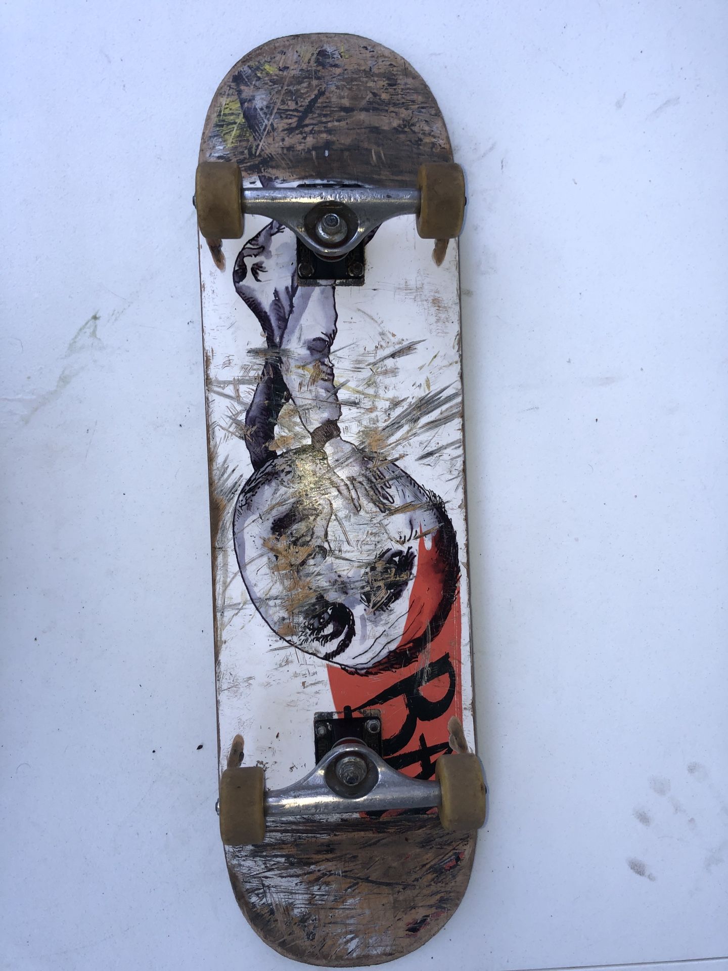 Baker Skateboards Zorilla Melted 8.38” Rowan Zorilla Pro Model, Independent Trucks And Spitfire Wheels 75$ Obo