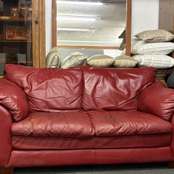 Kathy Ireland Home Genuine Leather Sofa – Kathy Ireland Designer Collection