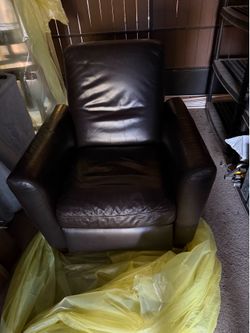 Dark brown recliner