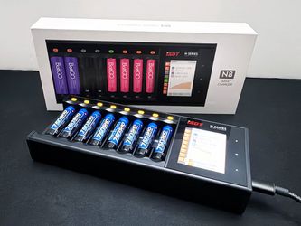NEW (Open Box) ISDT N8 8-Bay USB-C Fast Battery Charger AA AAA for Mini-Z + Orion SHO AAA Batteries