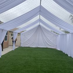 Tent Draping Tables Chairs Backdrop
