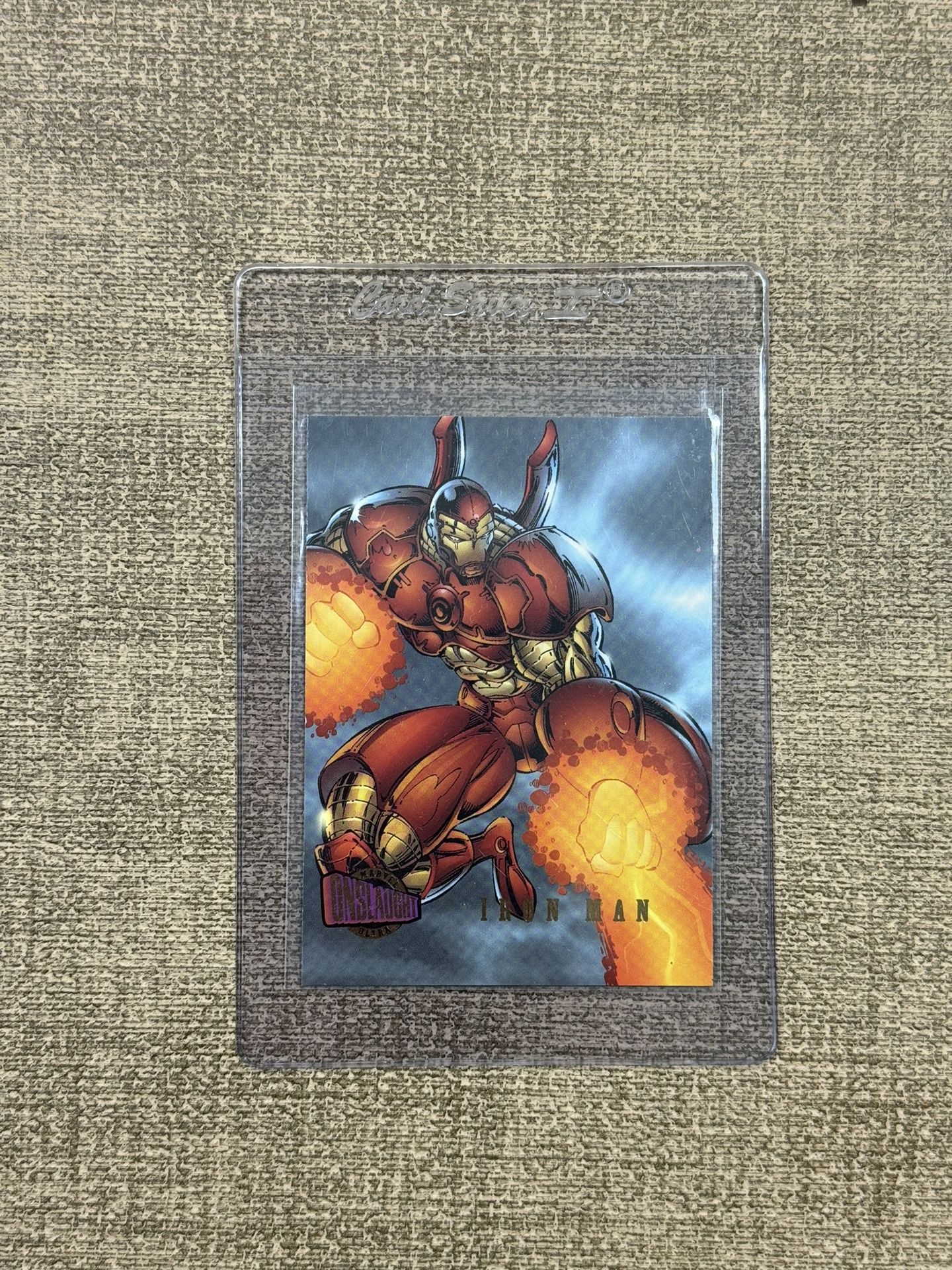 Vintage Iron Man Onslaught Marvel Card