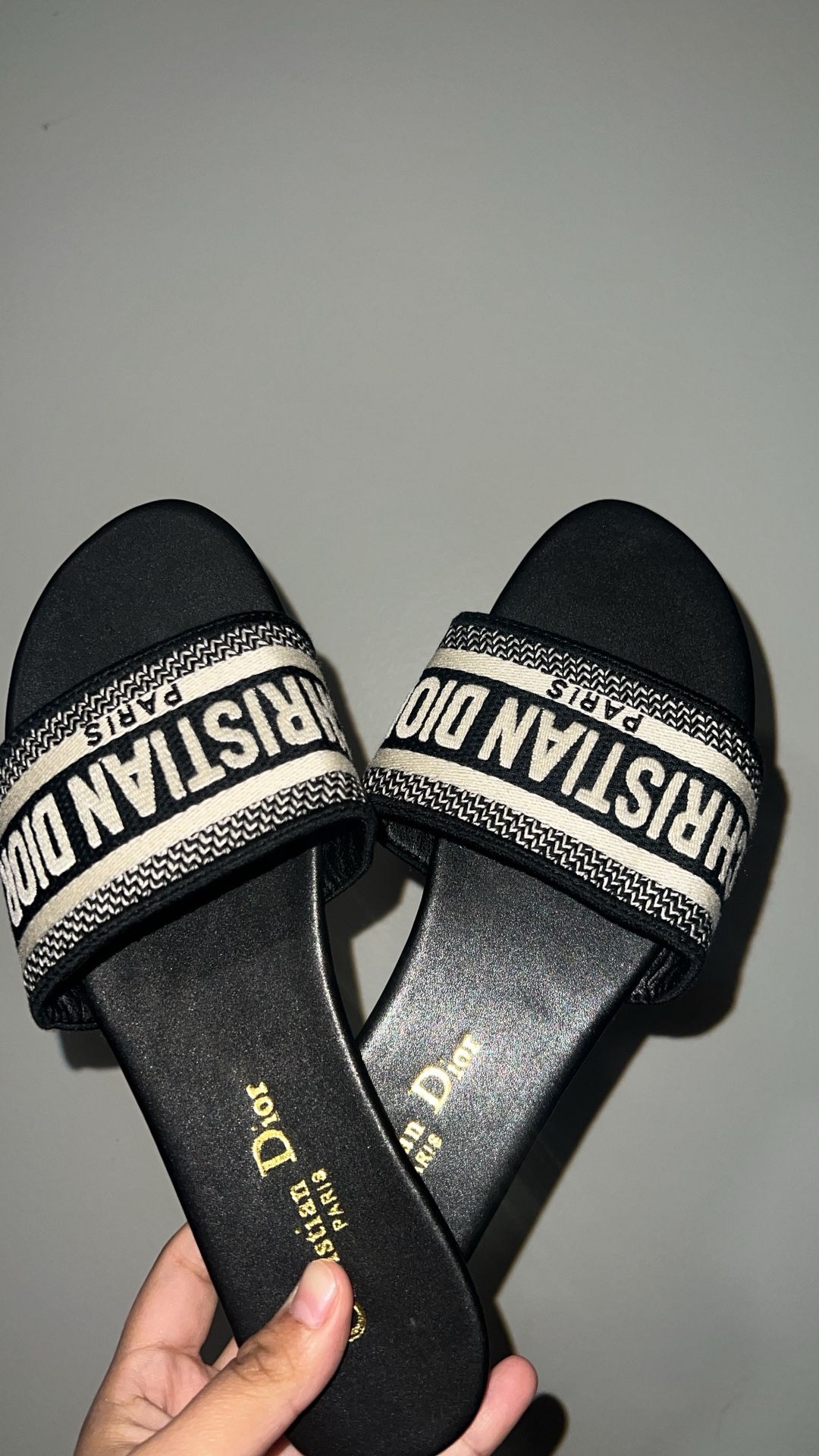 Black Dior Sandals