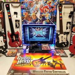 PS2 Wired Wireless Guitar Hero In Box Video Games Legends Of Rock Metallica