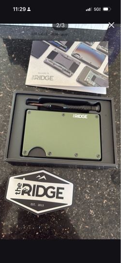 The Ridge Slim Card Wallet – Olive Green