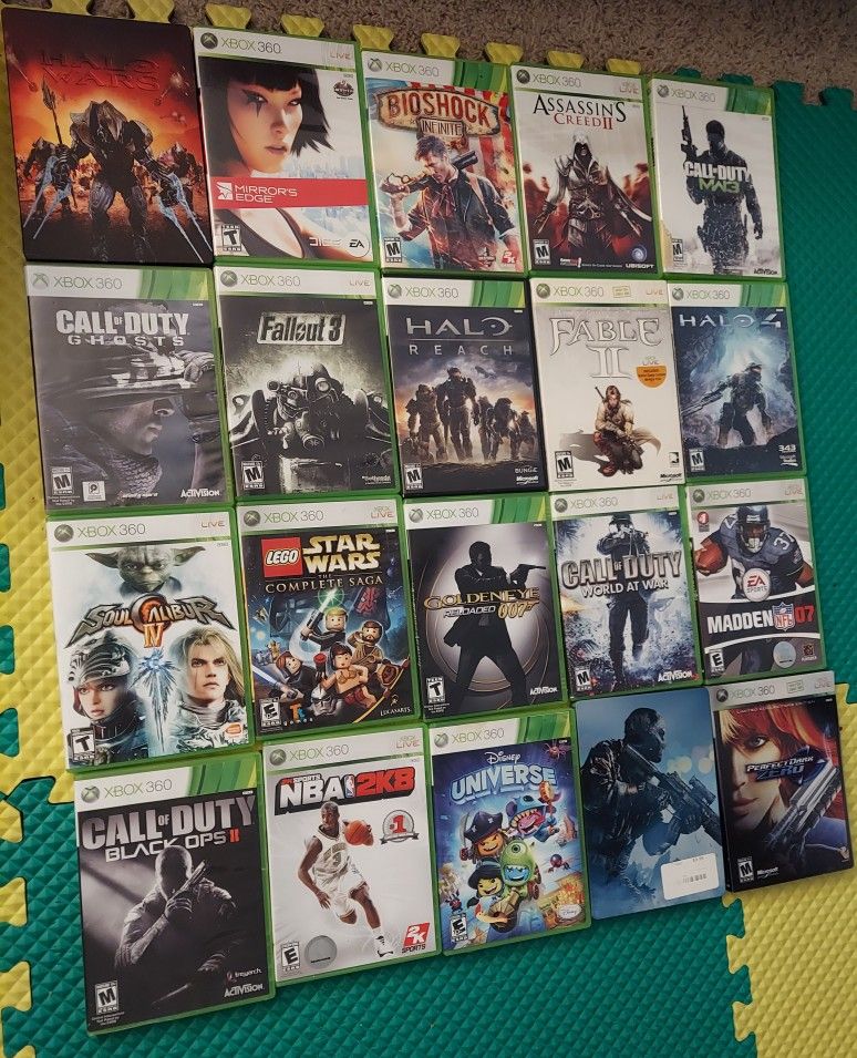 20 Xbox 360 Games Ex Condition