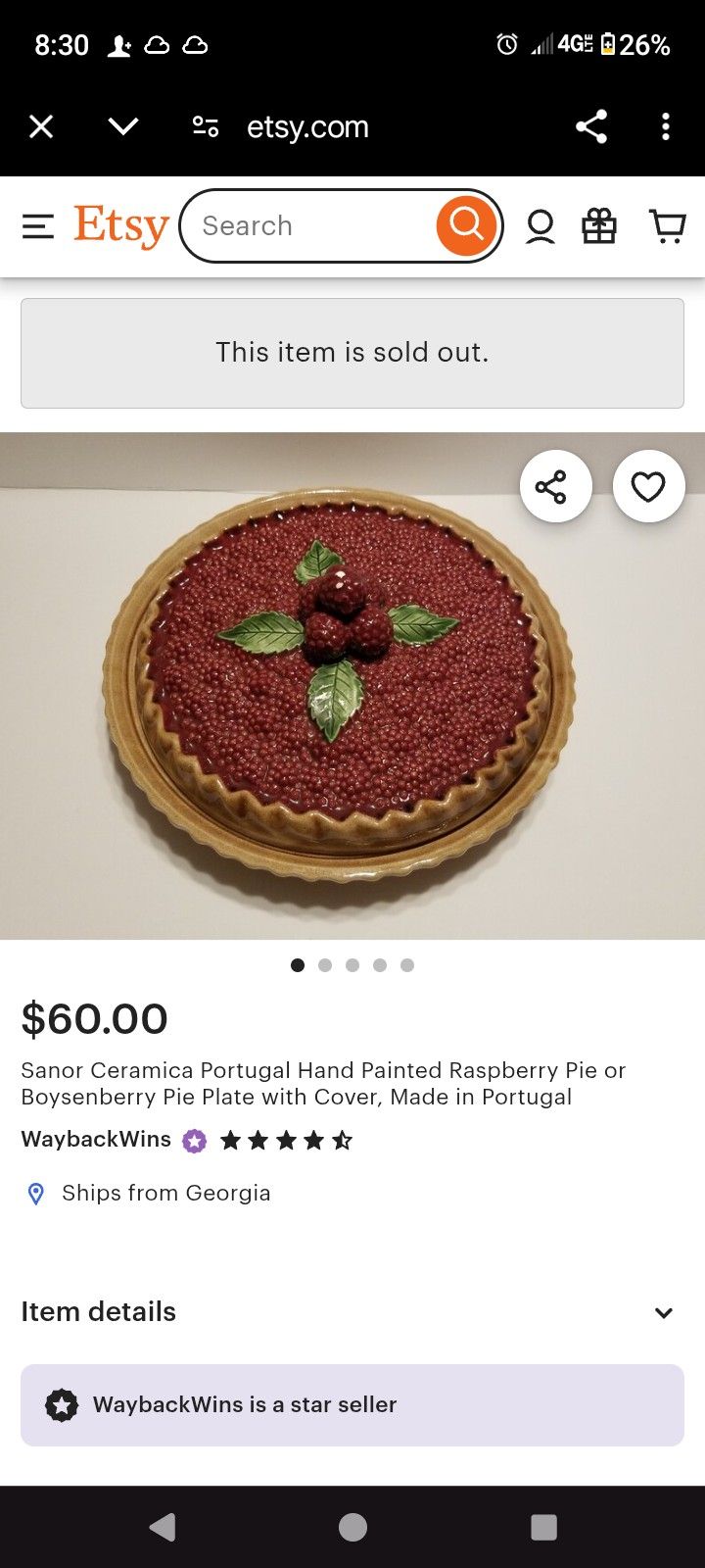 Pie Dish
