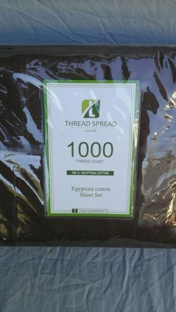 T.S. 1000 Thread Count. 4 pc Sheet Set, Queen size Dark Brown in color
