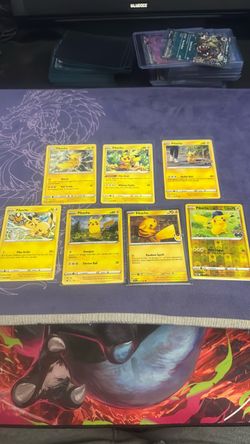Pokémon pikachu cards halos and common
