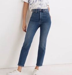 Madewell The Perfect Vintage Crop high rise medium wash blue jeans, size 26