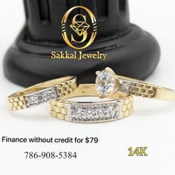 14K Gold Ring. Finance Without Credit. Nationwide Shipping Offered