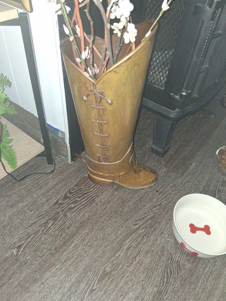 Large Brass Boot