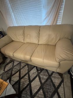 Set of like new Condition top grain, leather couches
