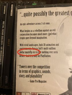 Final Fantasy VII (Misprint Version) & Tactics PS1 for Sale in San Diego,  CA - OfferUp