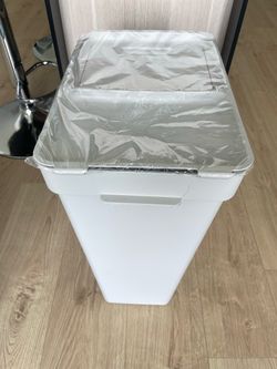 [NEW] IKEA HALLBAR bin with lid light gray 9 gallon