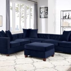 Sectional Sofa + Ottoman