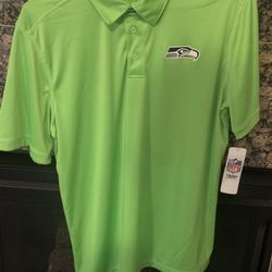 Seattle Seahawks Polo Golf Shirts New
