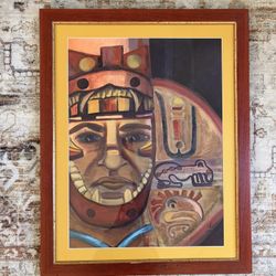 Original Indigenous Inspired Painting- 36in x 28in 