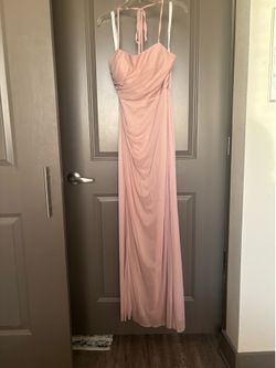 Bridesmaid dress gown, blush pink