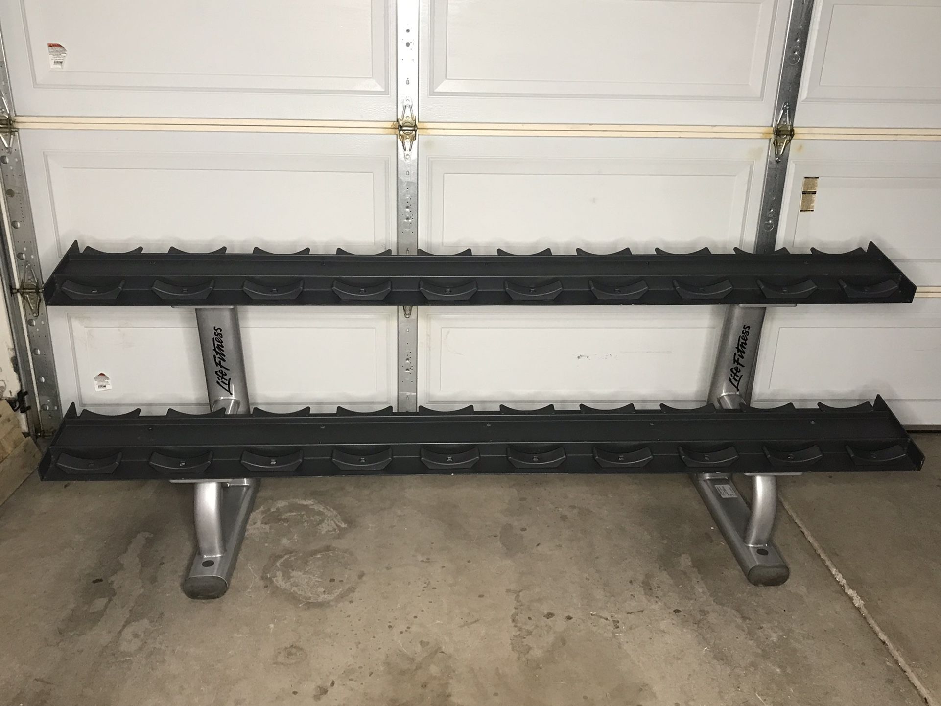 Life Fitness Signature Series Two Tier Dumbbell Rack