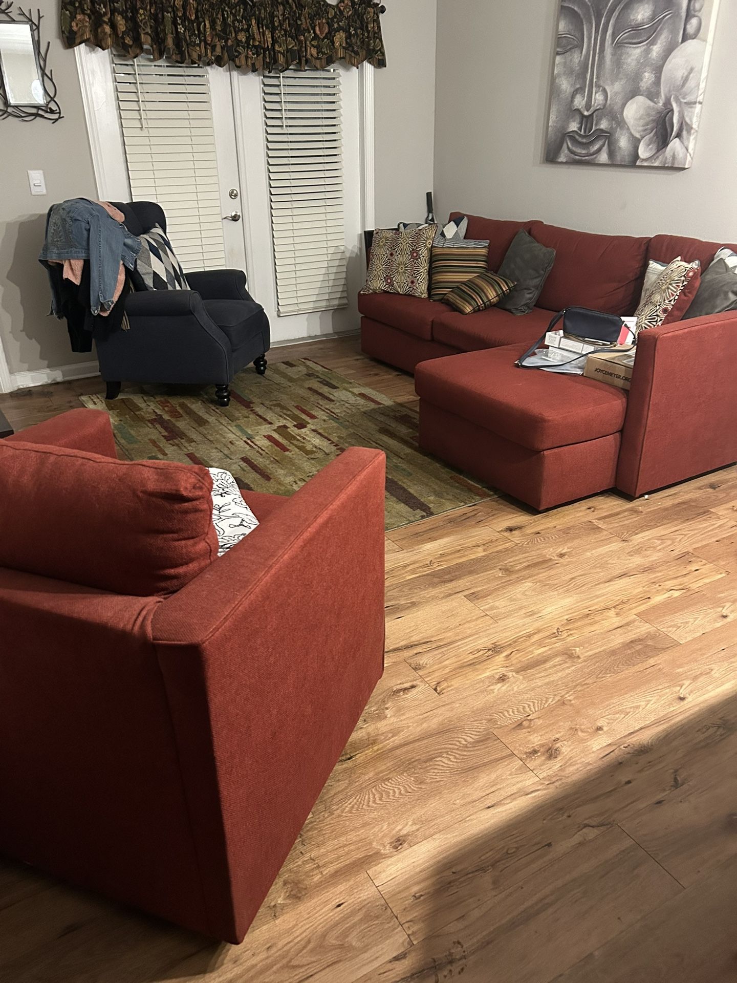 Sectional With Matching Chair