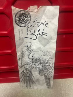 One Of Kind Prison Art from Bexar County Jail — Love Birds