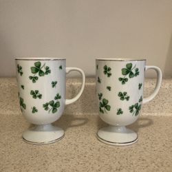 Lefton China Irish Coffee Mugs