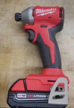 Milwaukee 3650-20 M18 18V Compact Brushless 1/4" Hex Cordless Impact Driver 2.0AH BATTERY PACK F(contact info removed)6