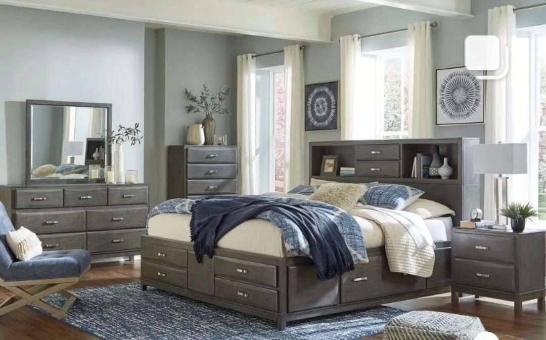 Bed/drawers/night Stand Set 5pc