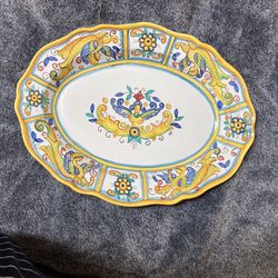 Hand Painted Italian Platter