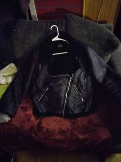 Urban Retro Black Aviator Jacket, size Large