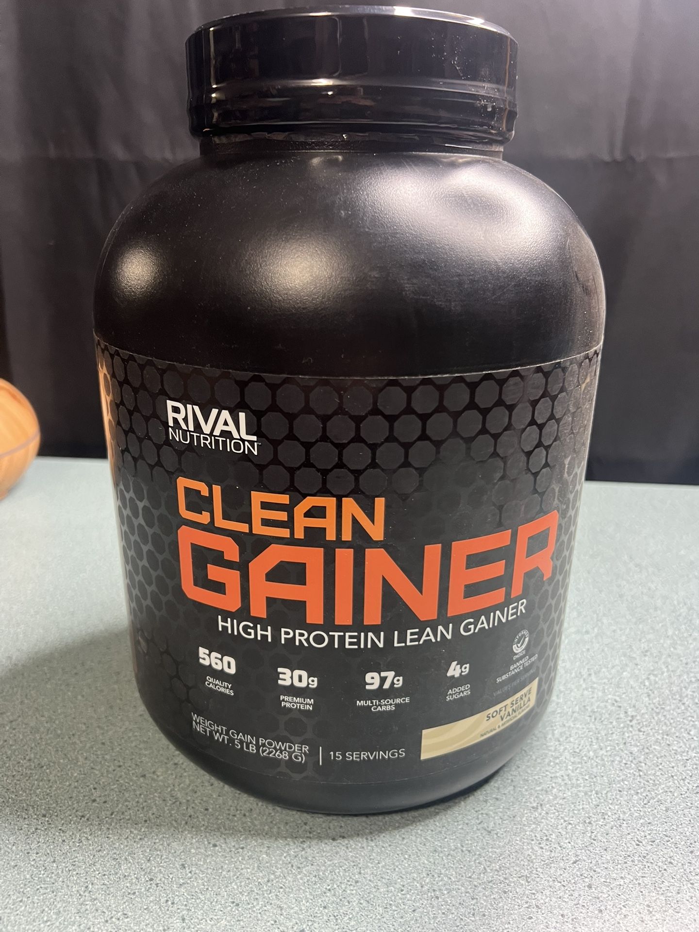 RIVAL NUTRITION CLEAN PROTEIN GAINER, VANILLA 5LBS