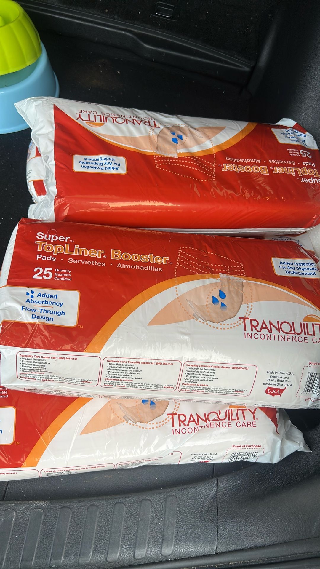  New Top Liner Booster pads 25 count ( 5 packs ) 