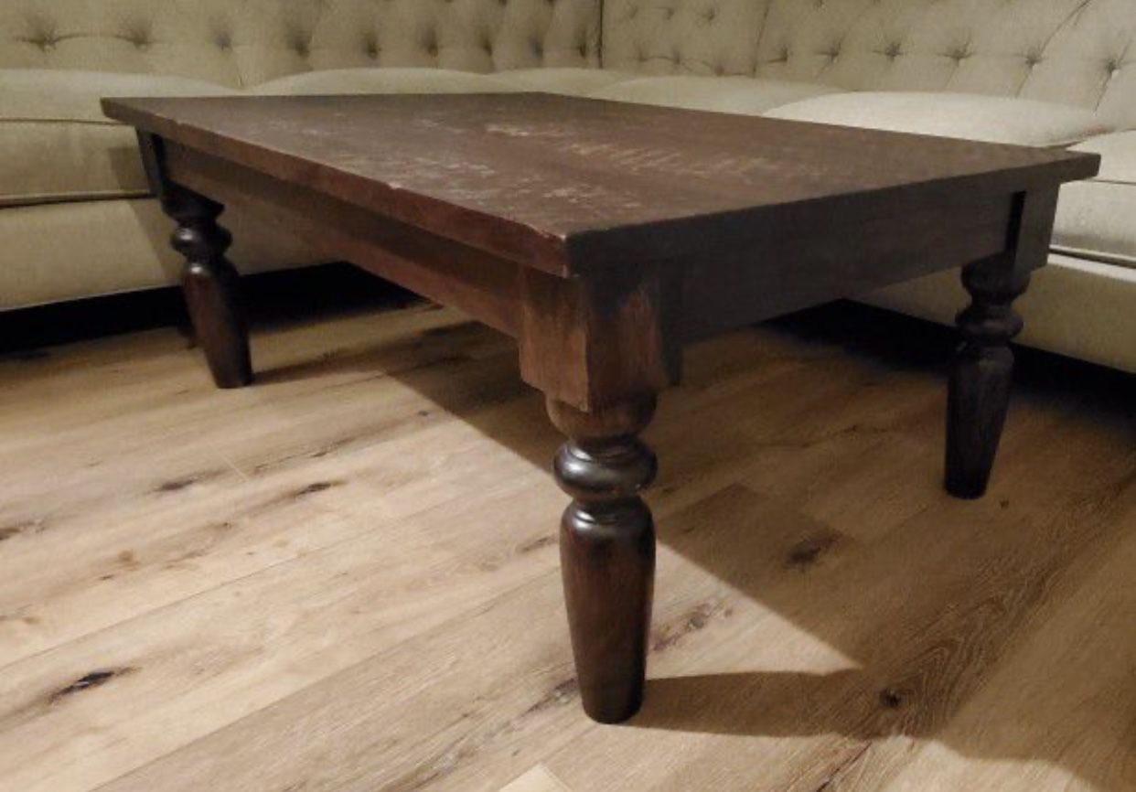 World Market Solid Wood Coffee Table 