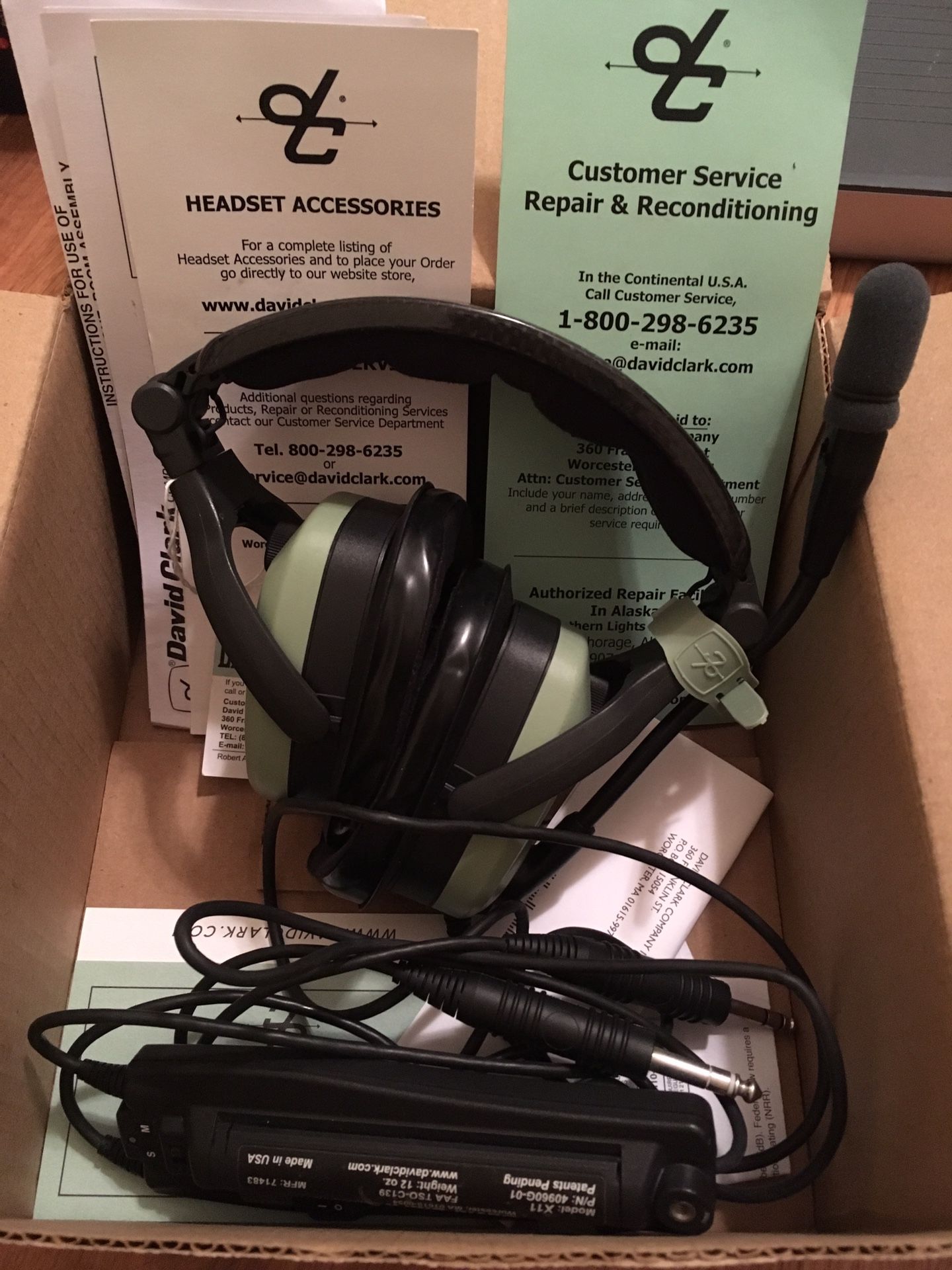David Clark Aviation Headset