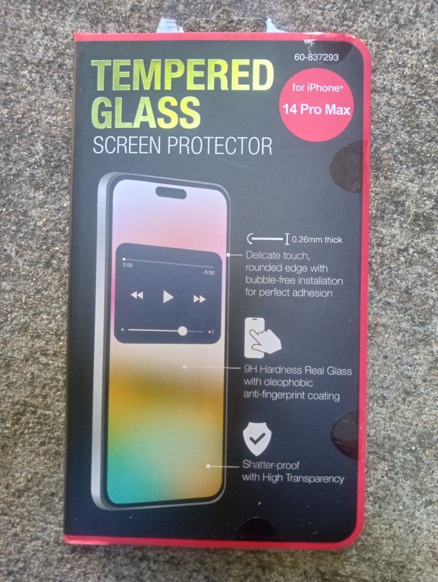 Tempered Glass Screen Protector For iPhone 14 Pro Max