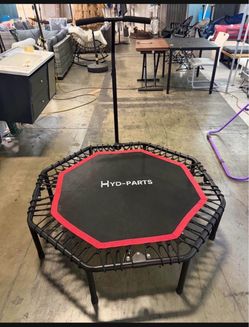 New 48" Rebounder Exercise Trampoline with Bungee Cords 550 Ibs capacity