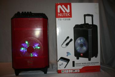 Bluetooth speaker SD card,slot USB port,FM radio,microphone included for karaoke(bosina)