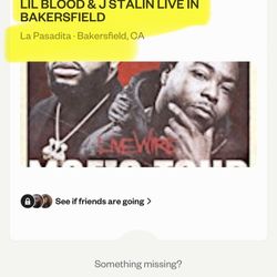 Tickets For J Stalin And Lil Blood 
