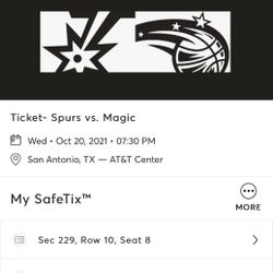Spurs Vs Magic 10/20/2021