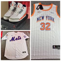 Nike Air Jordan Retro 3 Knicks mets 2019 Size 11 Basketball towns mens XL combo Soto baseball