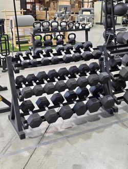 Dumbbells with a Rack