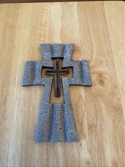 Stone Texture Cross Wall Decor.