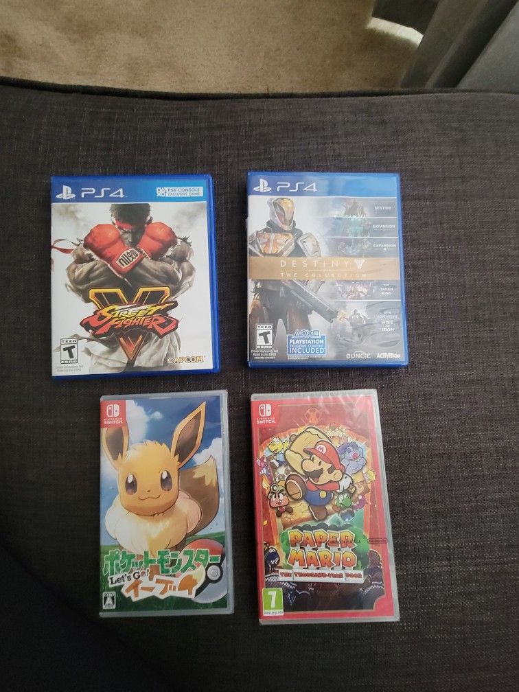 PS 4 & Nintendo Switch Video Games Some Are New