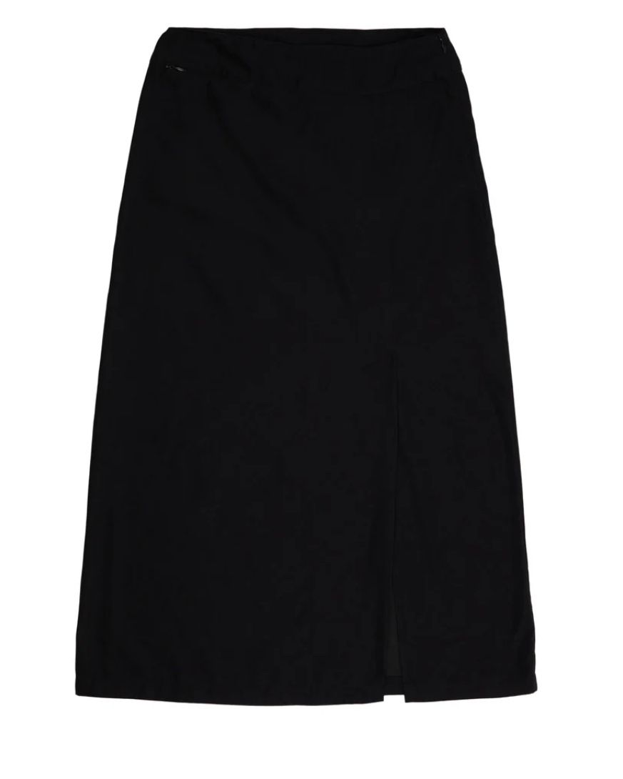 Patagonia Women's Black Midi Skirt XL Straight Pencil Casual Stretch