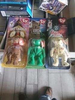 3 BEAR LOT OF TY BEANIE BABIES 1990's