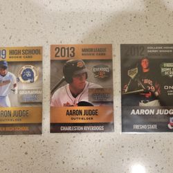 3 Aaron Judge cards great shape
