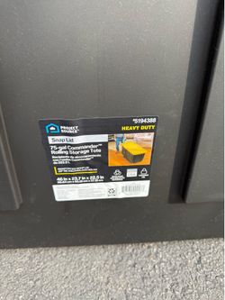 75 gallon storage bin (new)
